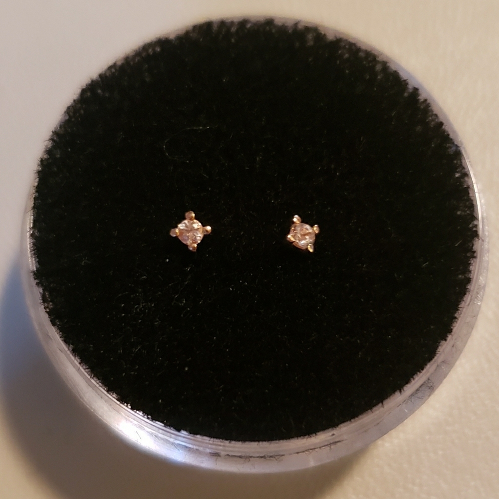 Morganite Threadless Ends (pair)